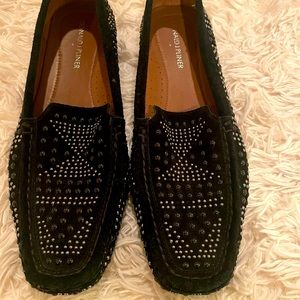 Donald J Pliner Black Sequin Loafers